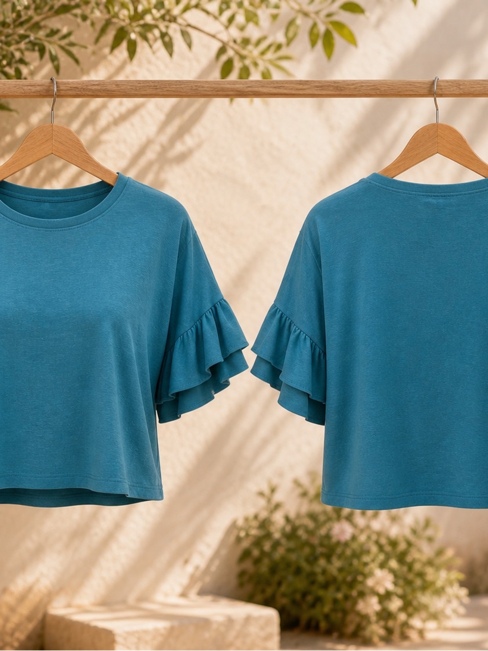 Erge Black Short-Sleeve Top